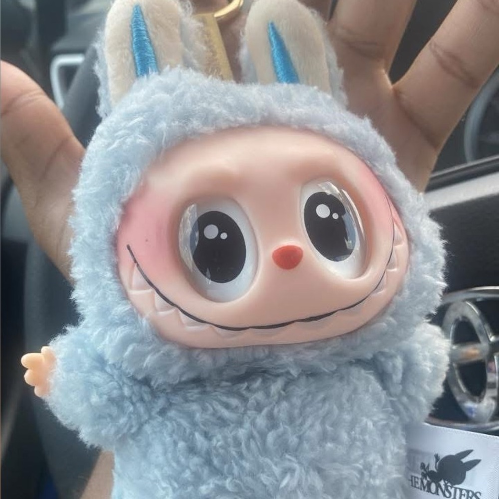 Cute Blue Plush Toy with Big Eyes